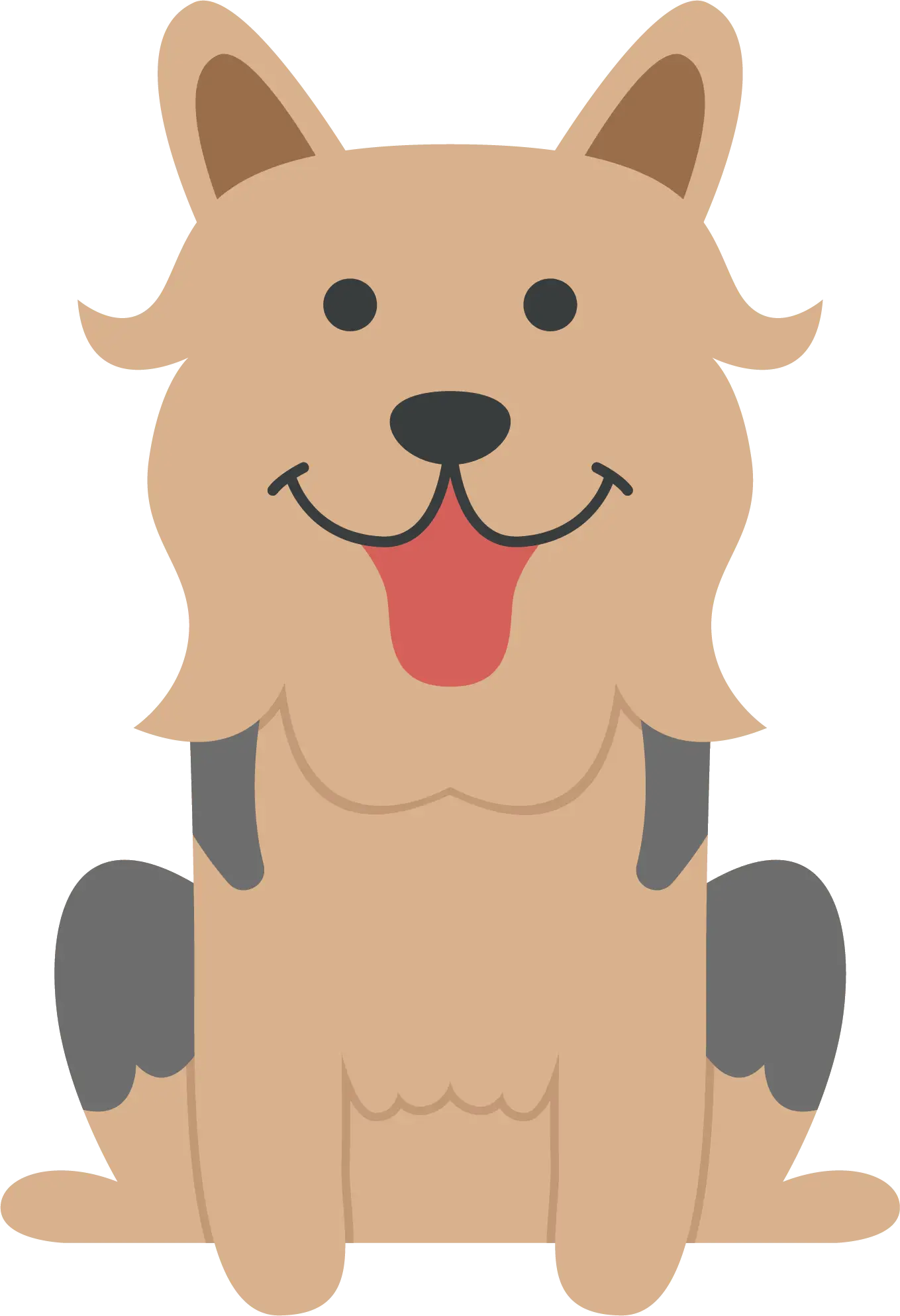 Happy Cartoon Dog Illustration