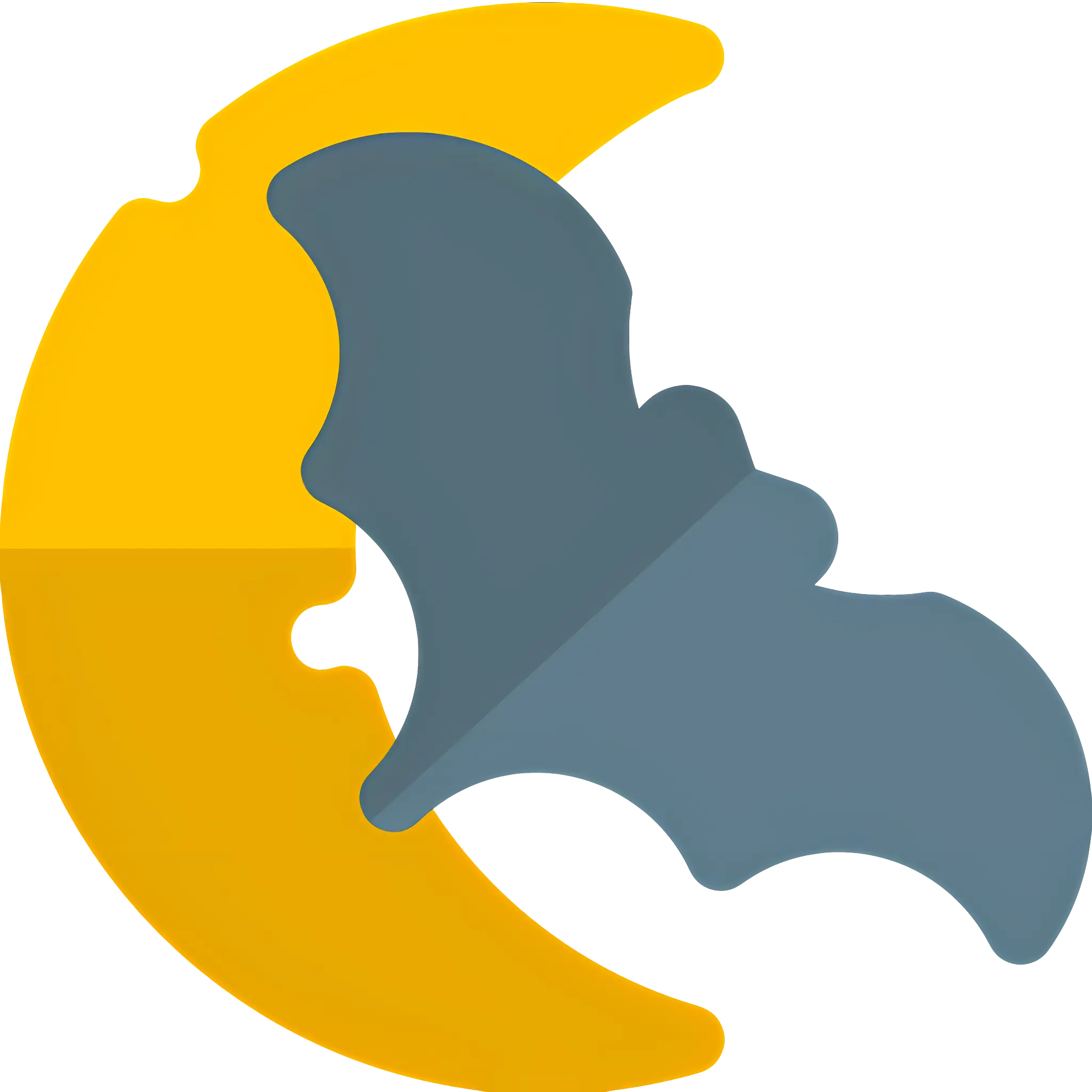 Bat with Crescent Moon