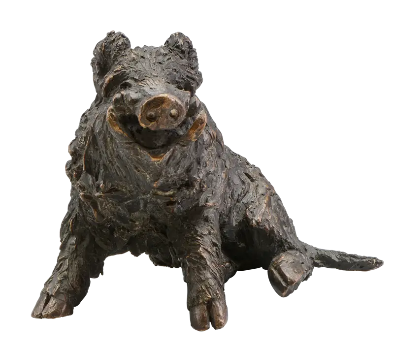 Bronze Wild Boar Sculpture