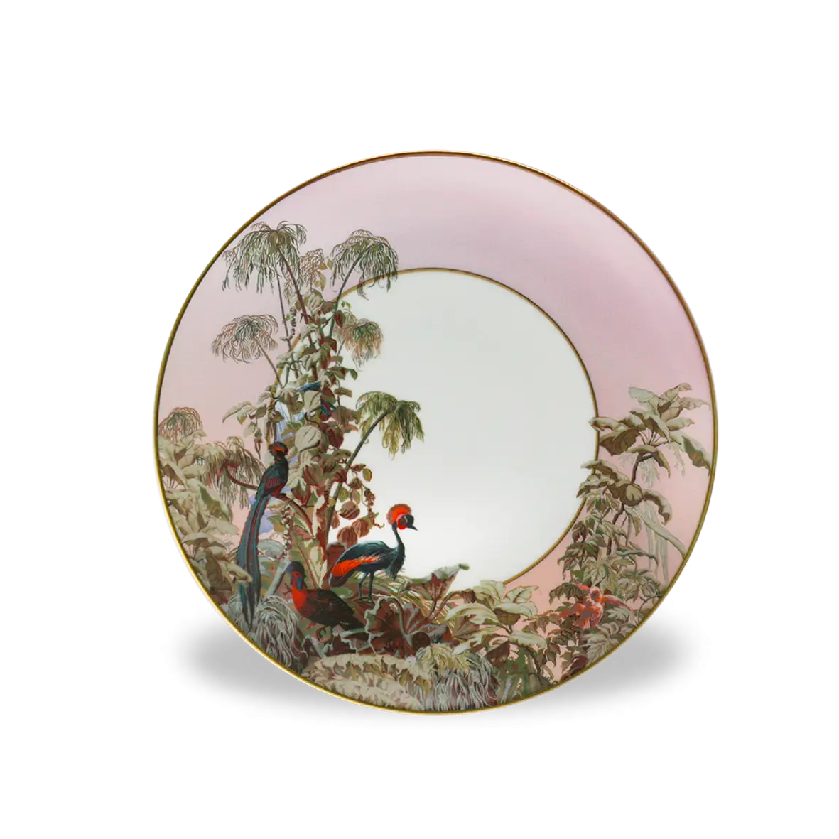 Ornately Designed Decorative Plate with Nature Motif