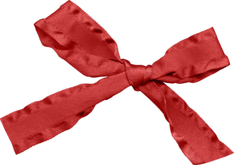 Elegant Red Ribbon Bow for Decoration