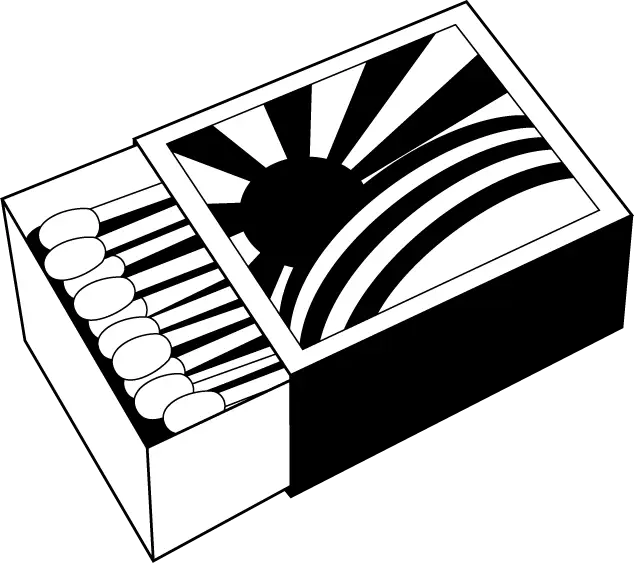 Black and White Matchbox