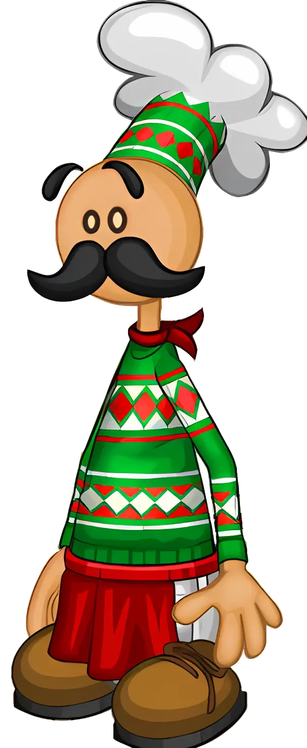 Cartoon Chef with Mustache
