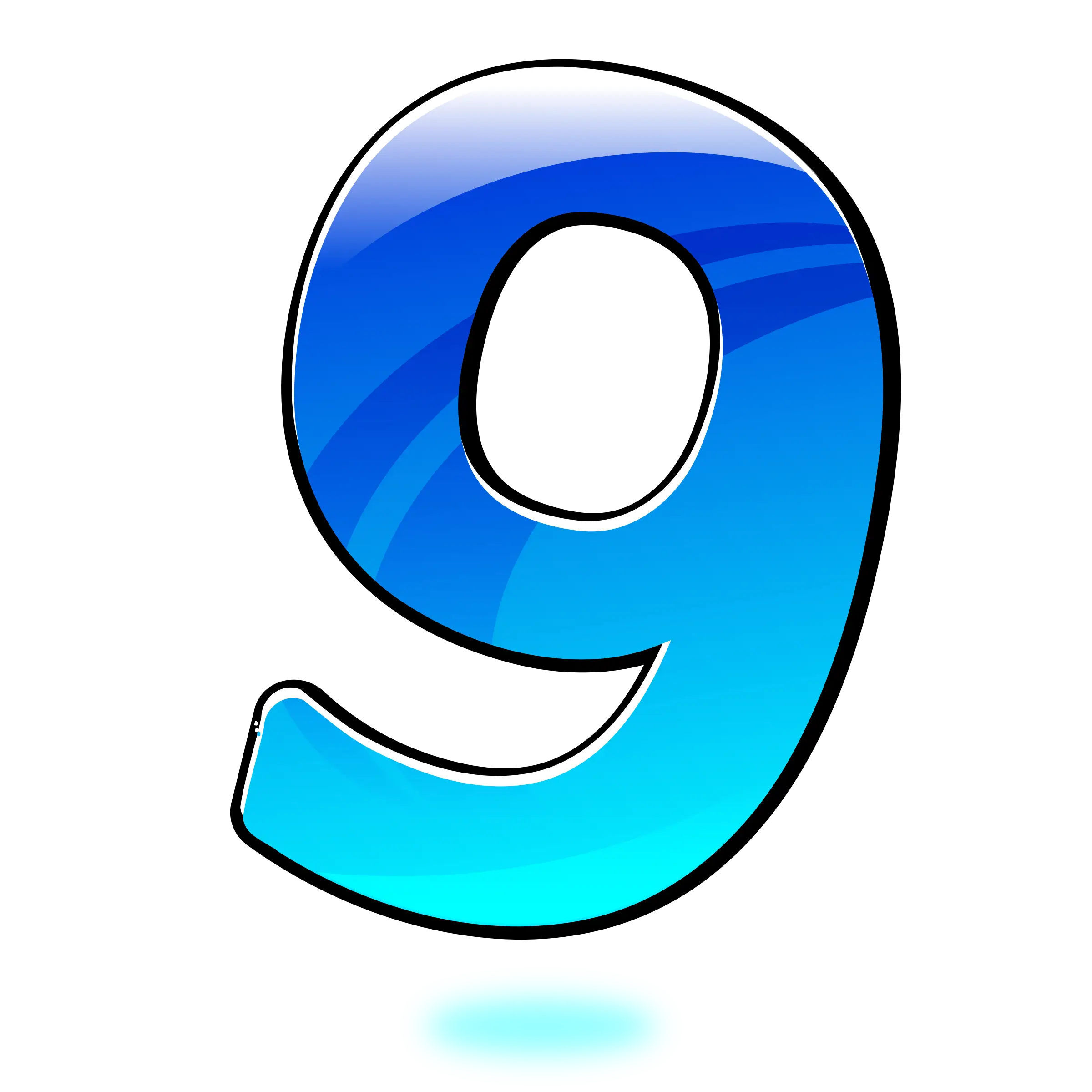 Blue Number Nine
