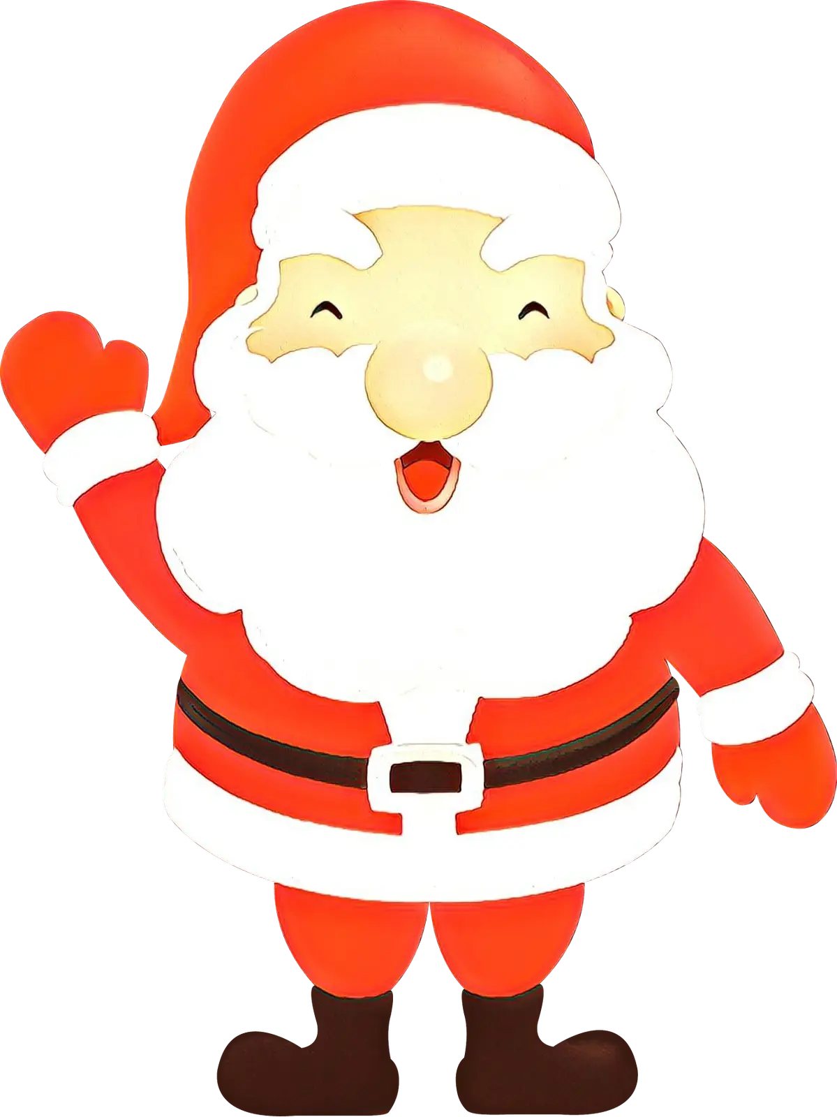 Jolly Santa Claus Cartoon Illustration