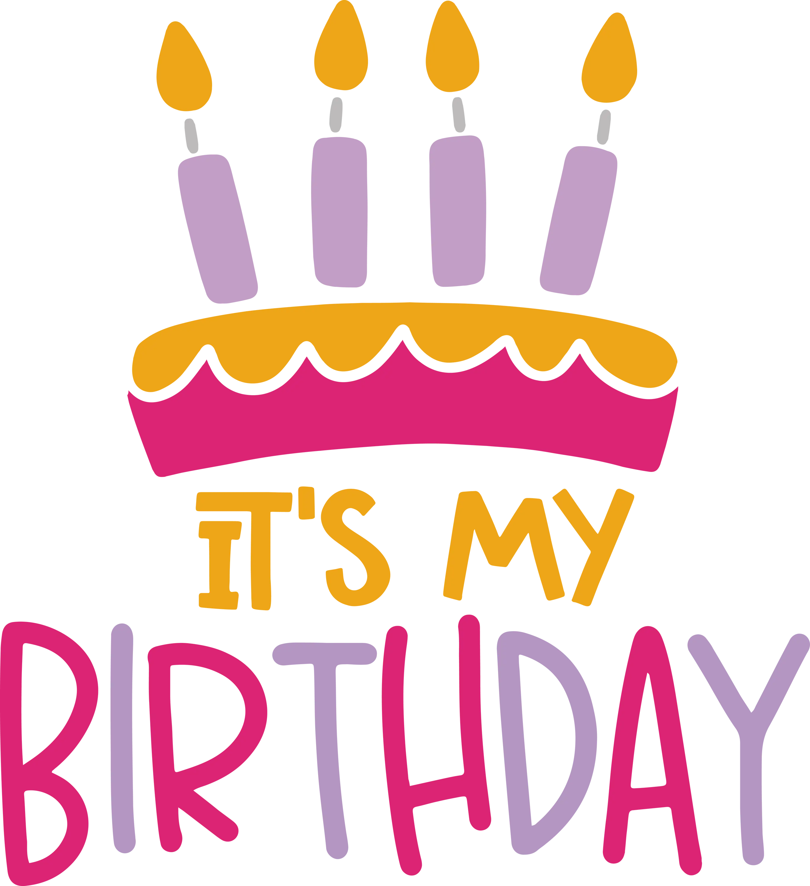 It&#039;s My Birthday with Cake and Candles