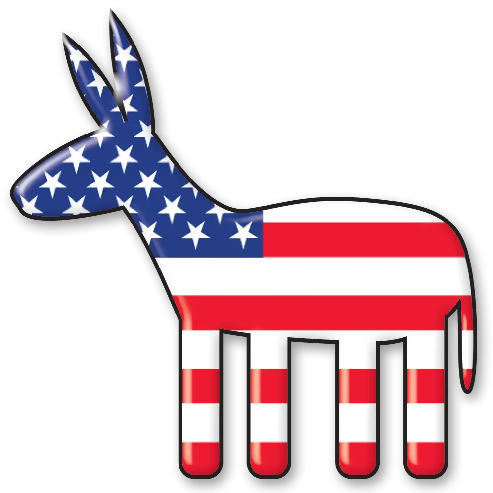 American Flag Donkey Symbol