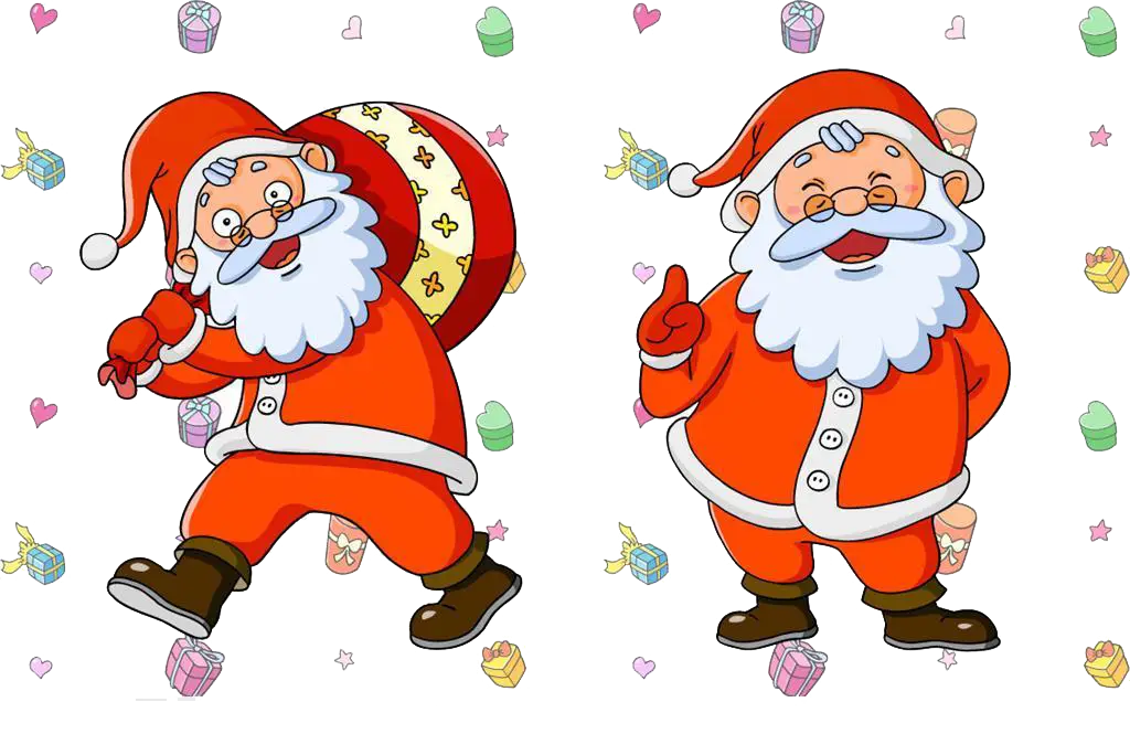 Festive Santa Claus Characters
