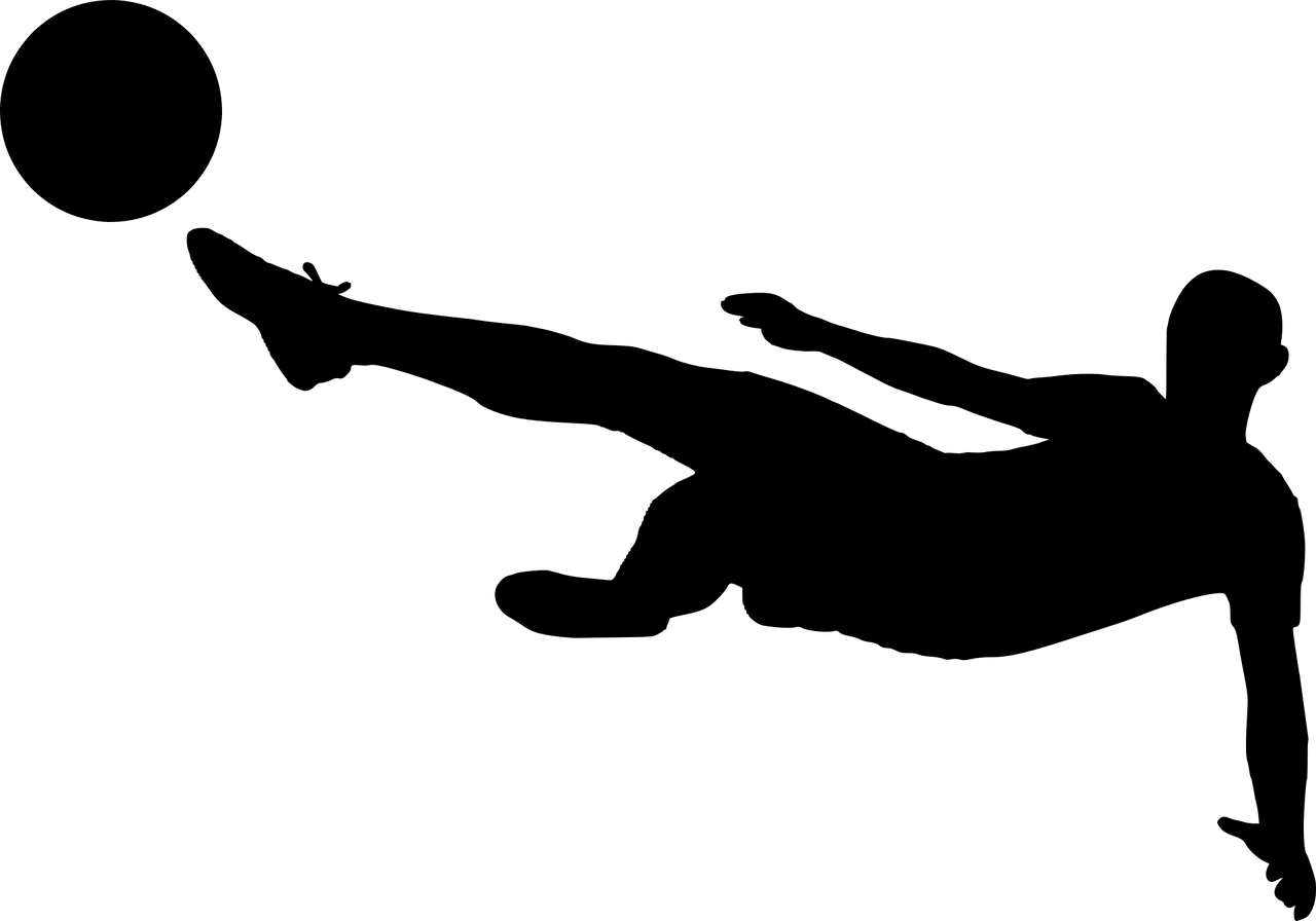 Silhouette of Soccer Player Performing Bicycle Kick