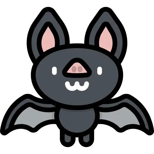 Cute Cartoon Bat Illustration