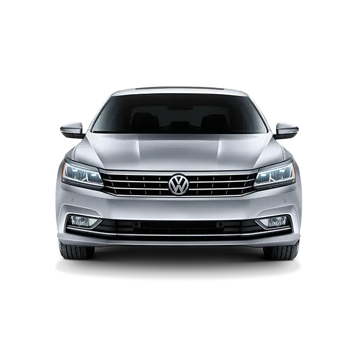 Front View of Silver Car