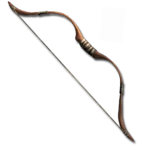 Wooden Arched Bow with String