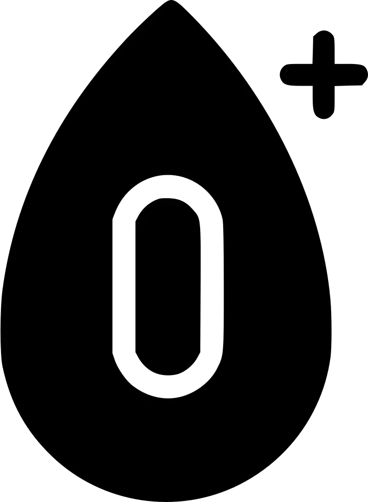 O+ Blood Type Symbol
