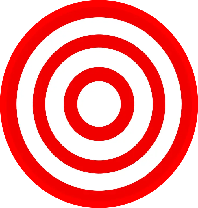 Red Target or Bullseye Icon