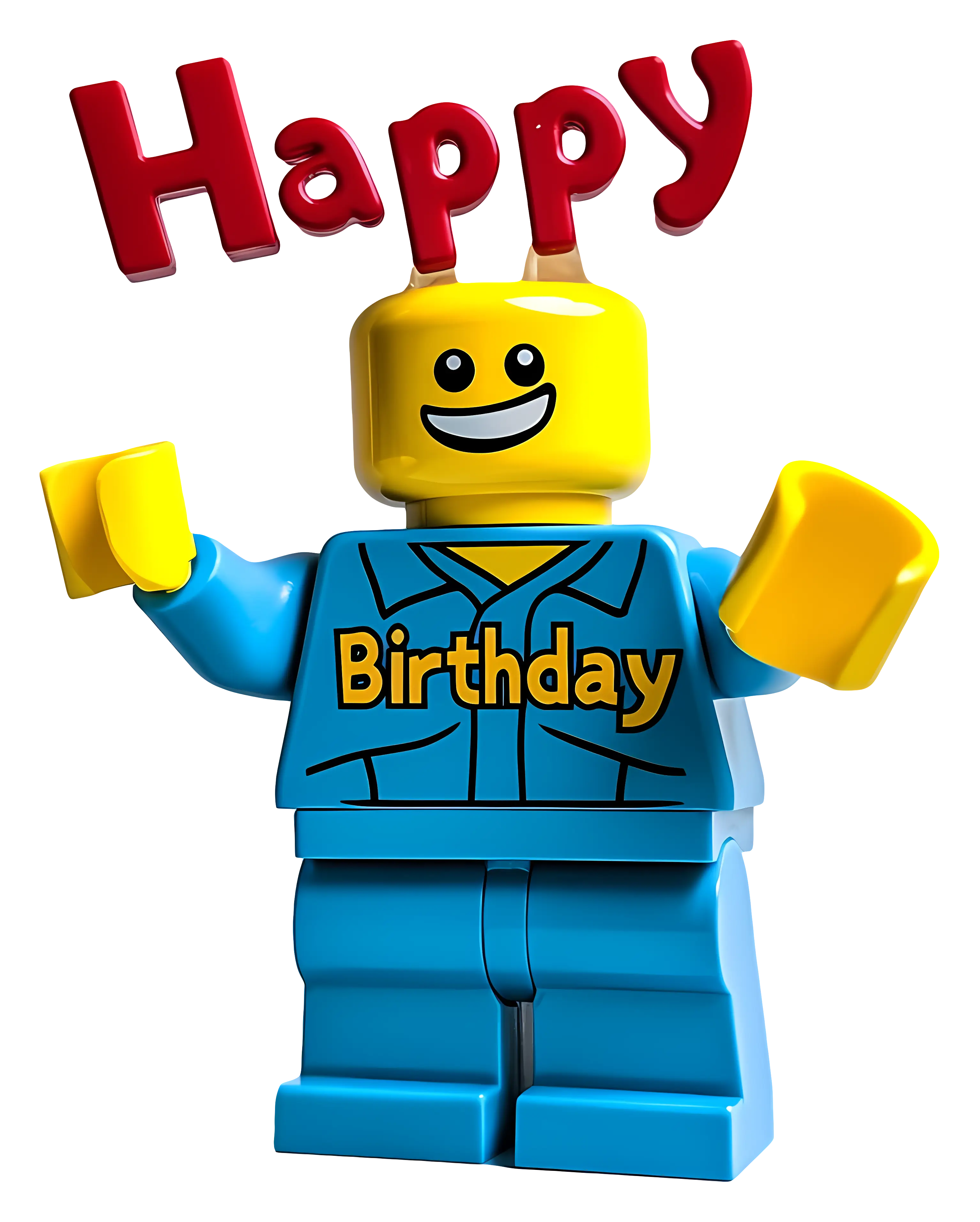 Lego Character Wishing Happy Birthday