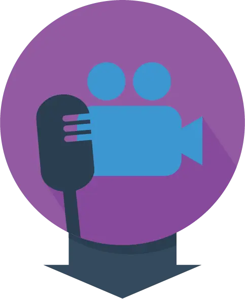 Video Camera and Microphone Icon