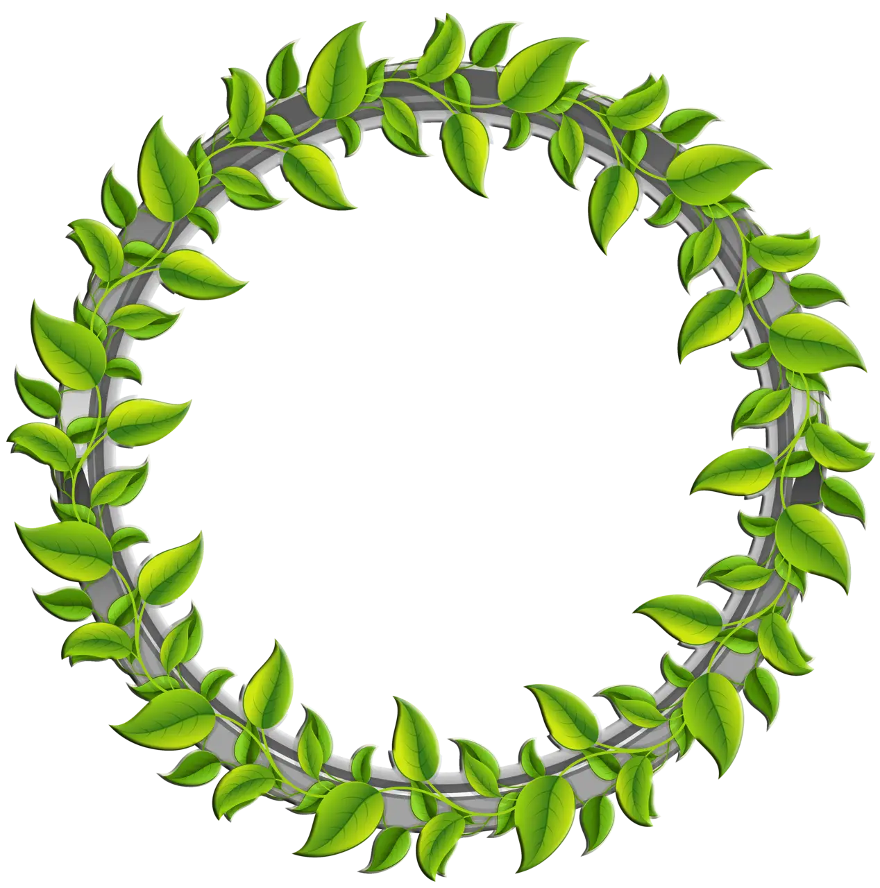 Green Leaf Wreath Decoration