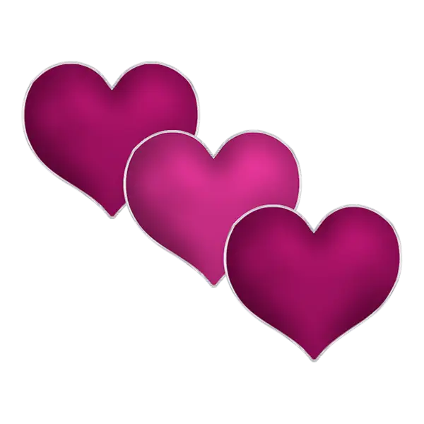 Purple Hearts Digital Graphic Design