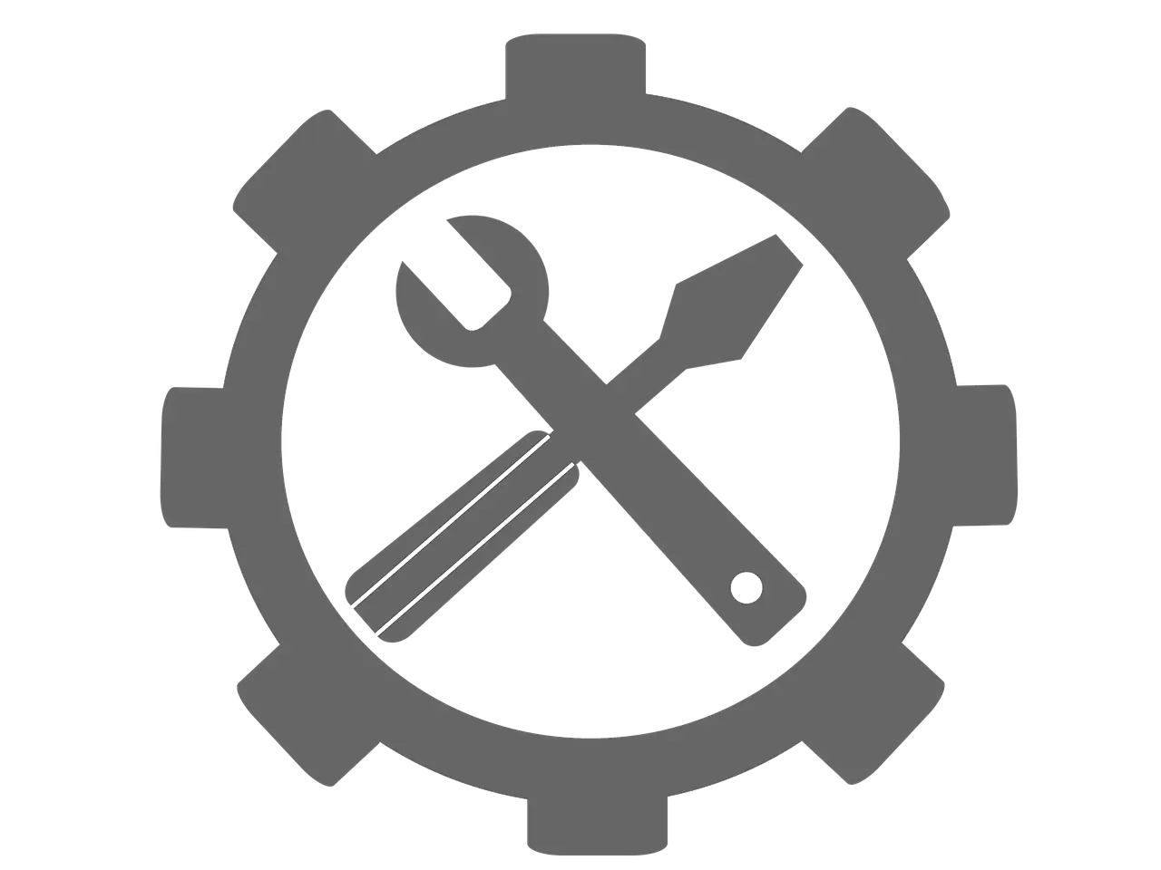 Tools Icon for Settings and Maintenance