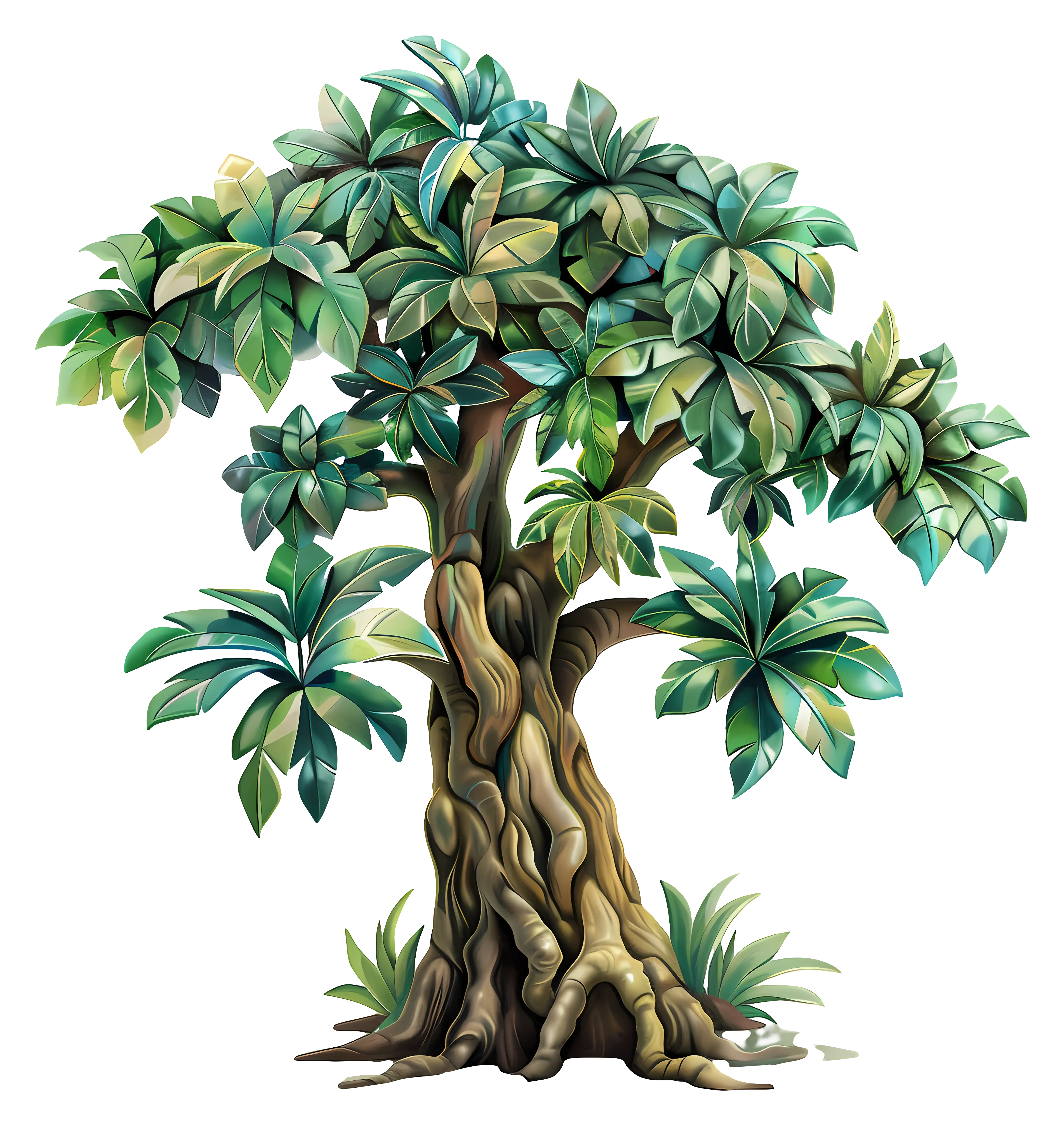 Beautiful Green Tree Illustration