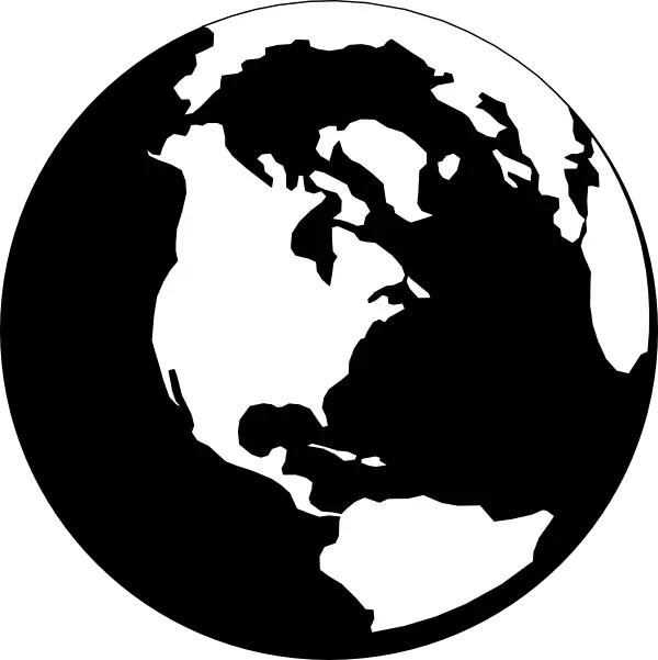 Black and White Globe Design