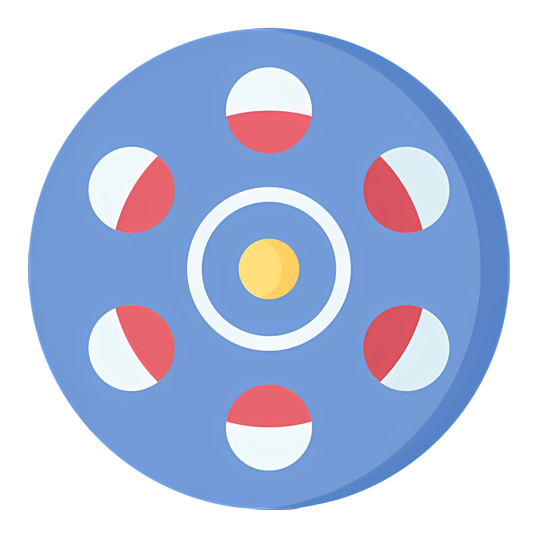 Flat Film Reel Icon