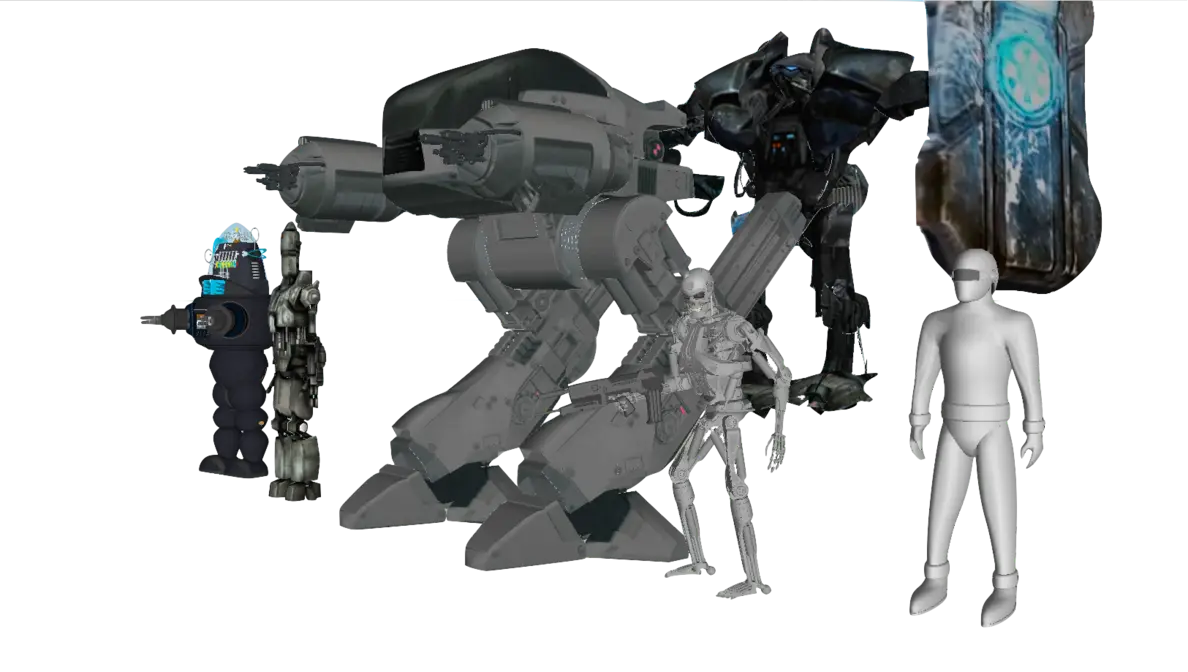 Futuristic Robots and Mechs