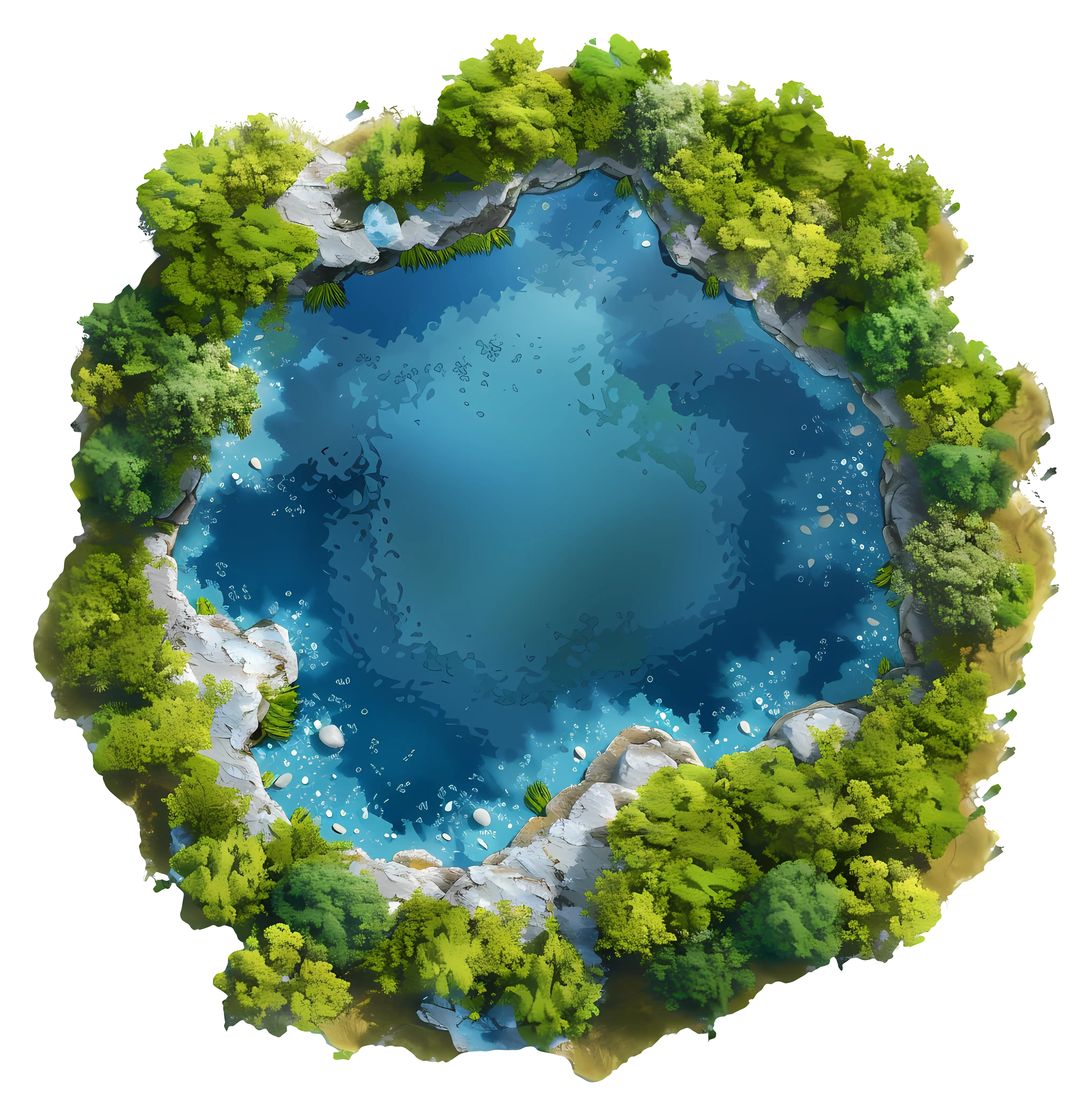 Beautiful Lake Surrounded by Trees