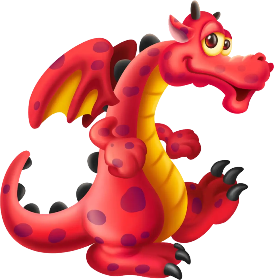 Red Cartoon Dragon