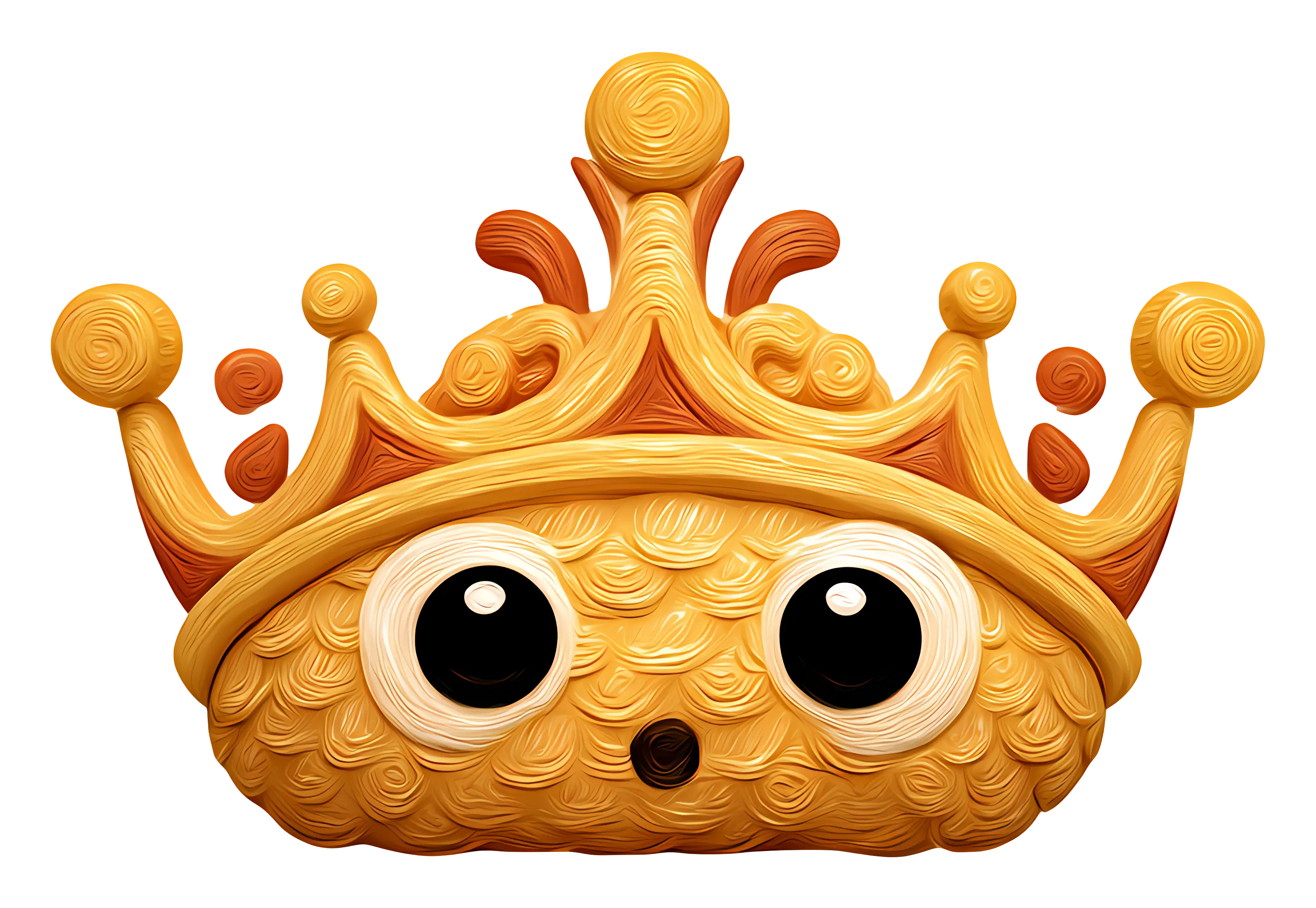 Cute Cartoon Crown with Eyes