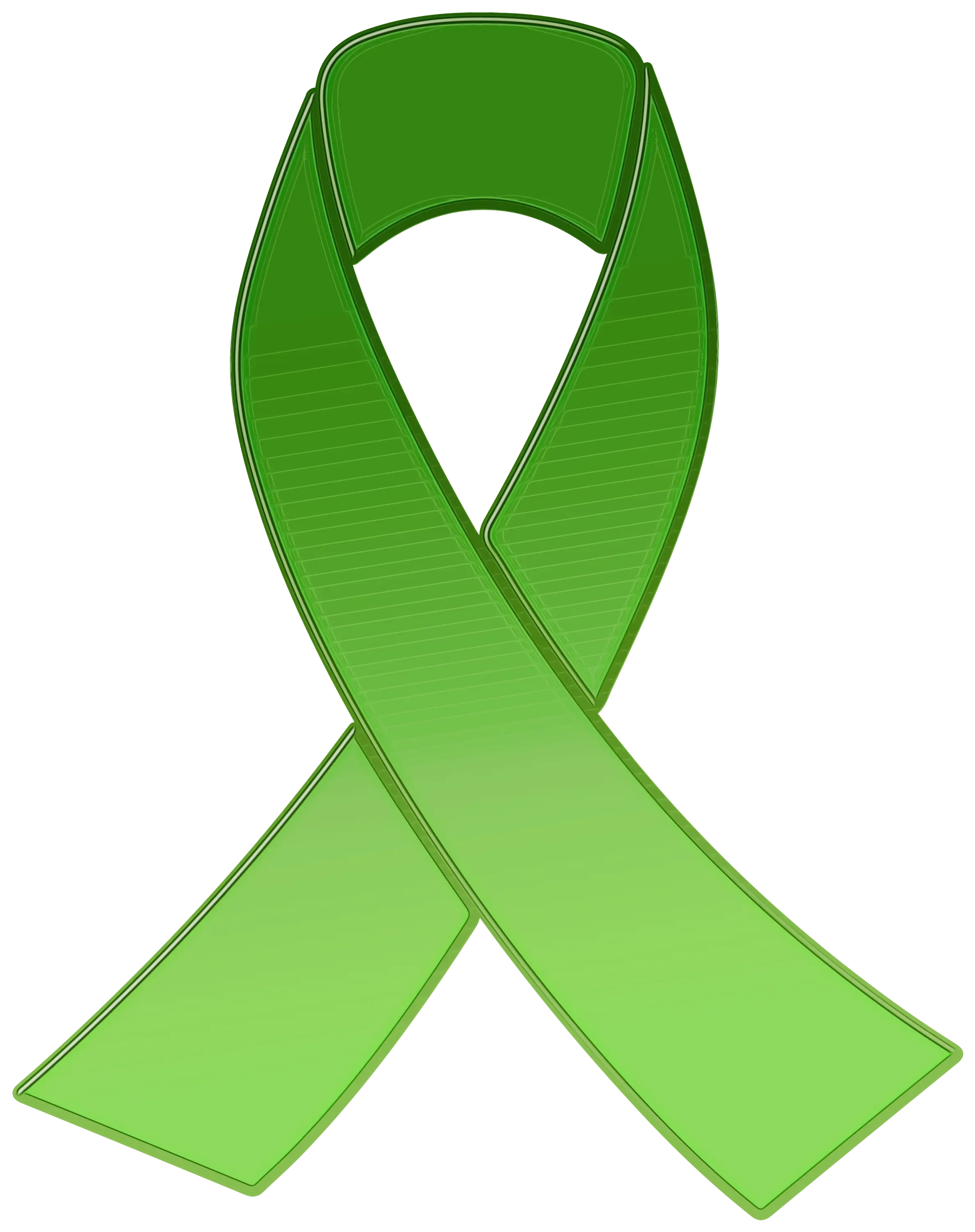 Green Awareness Ribbon Illustration