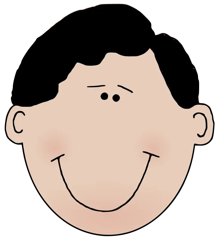Smiling Face Cartoon Illustration