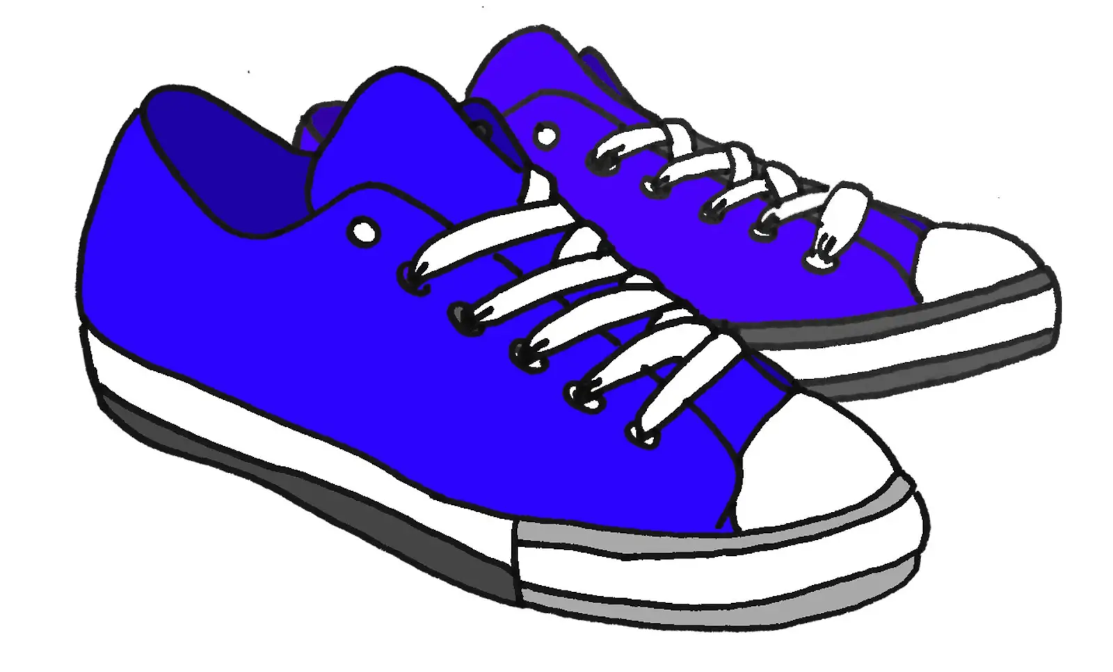 Blue Sneakers Footwear