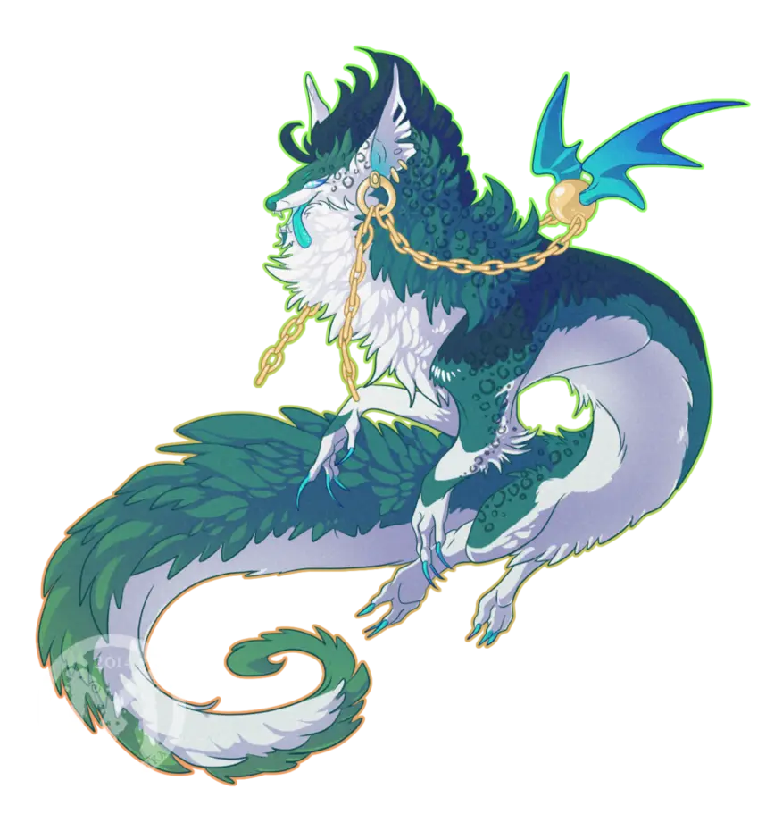 Mythical Fantasy Dragon with Wings