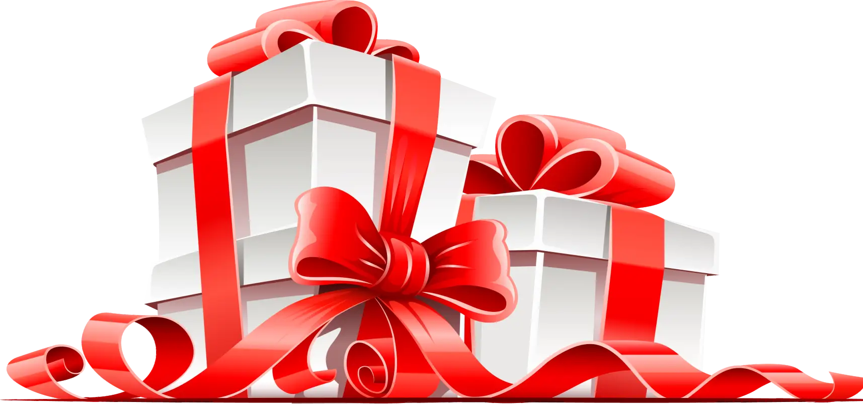 Gift Boxes with Red Ribbons for Special Occasions