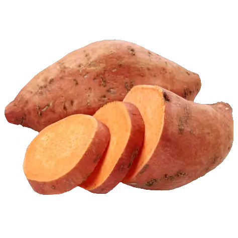Freshly Sliced Sweet Potatoes