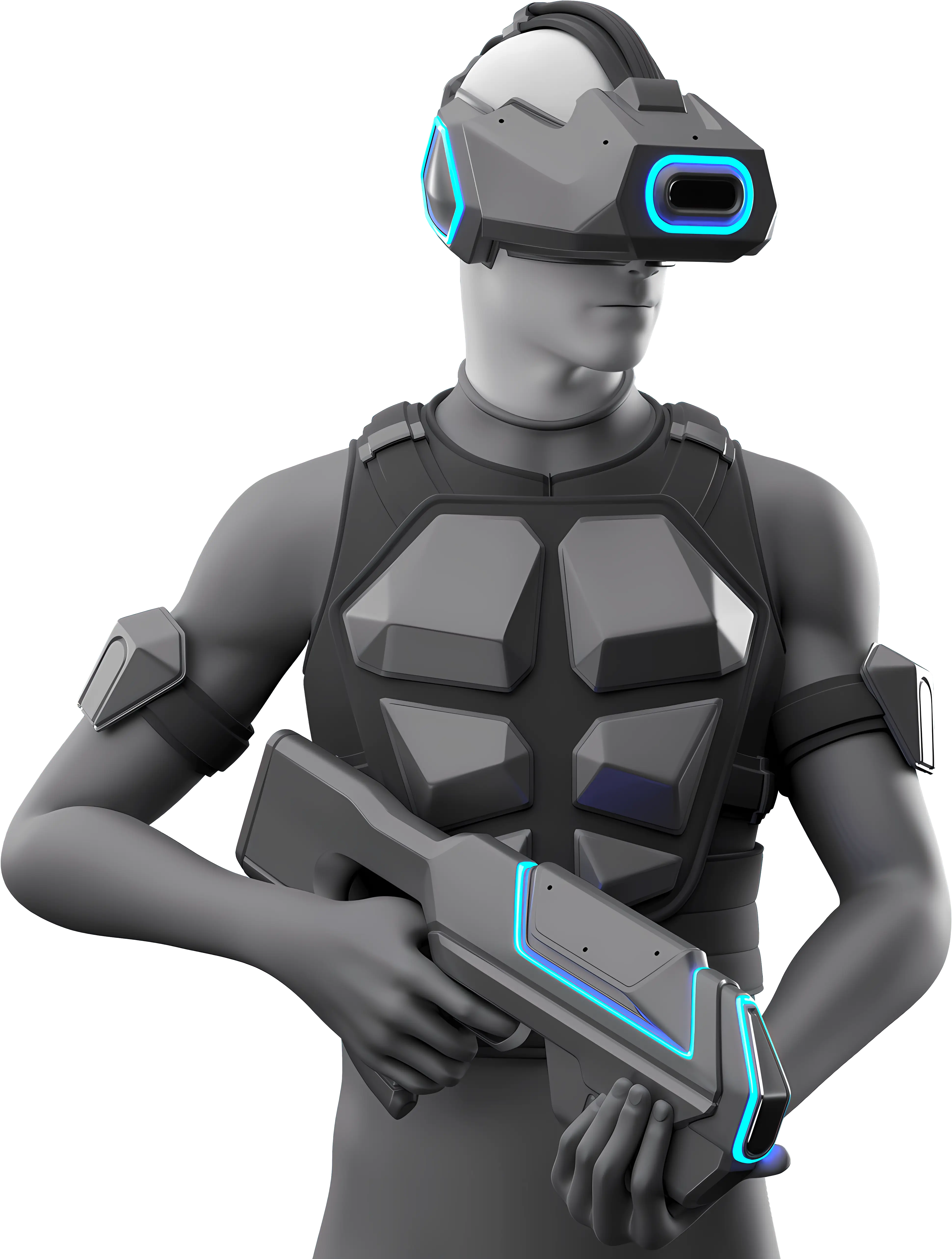 Virtual Reality Gaming Character in Action