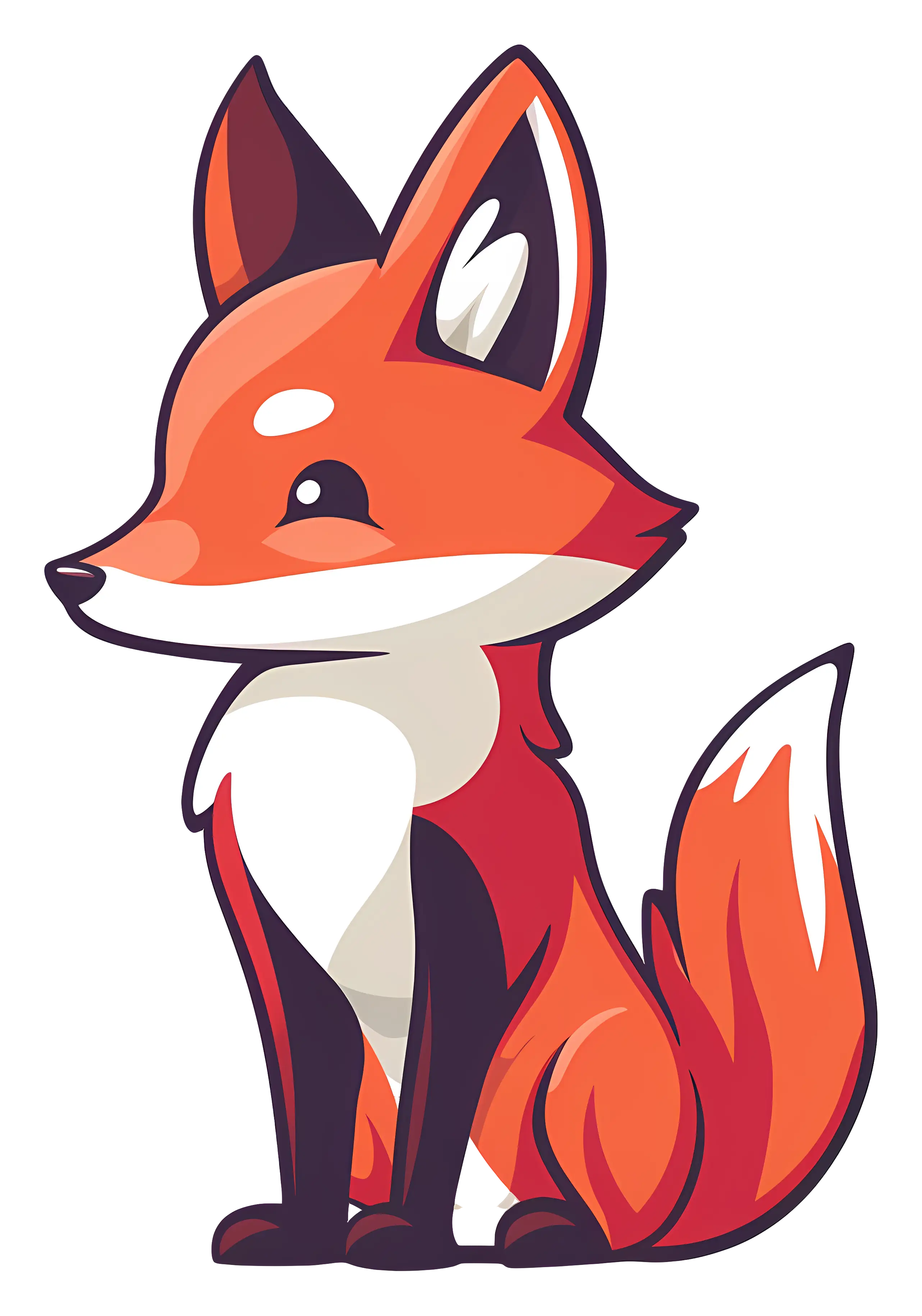 Cute Cartoon Fox Illustration