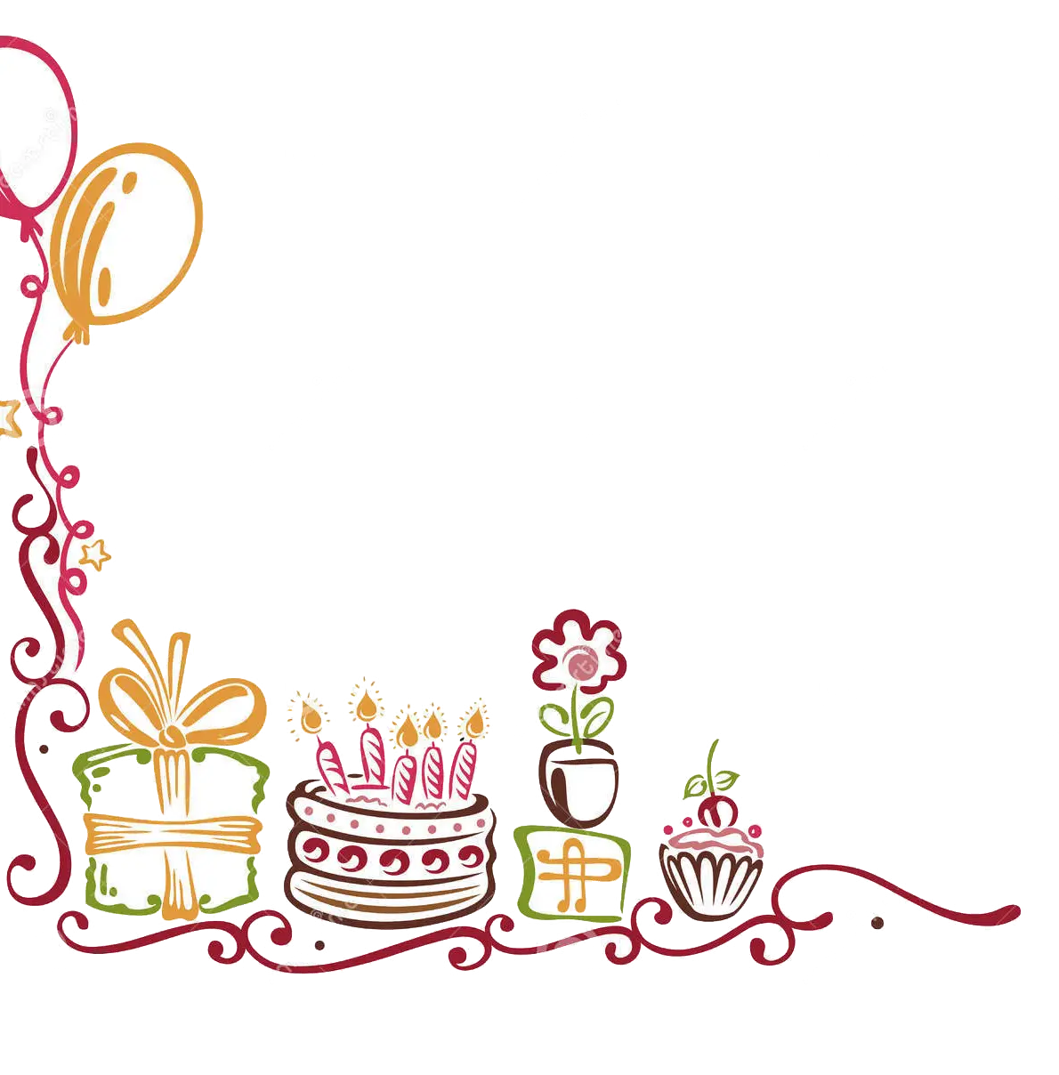 Birthday Celebration Elements