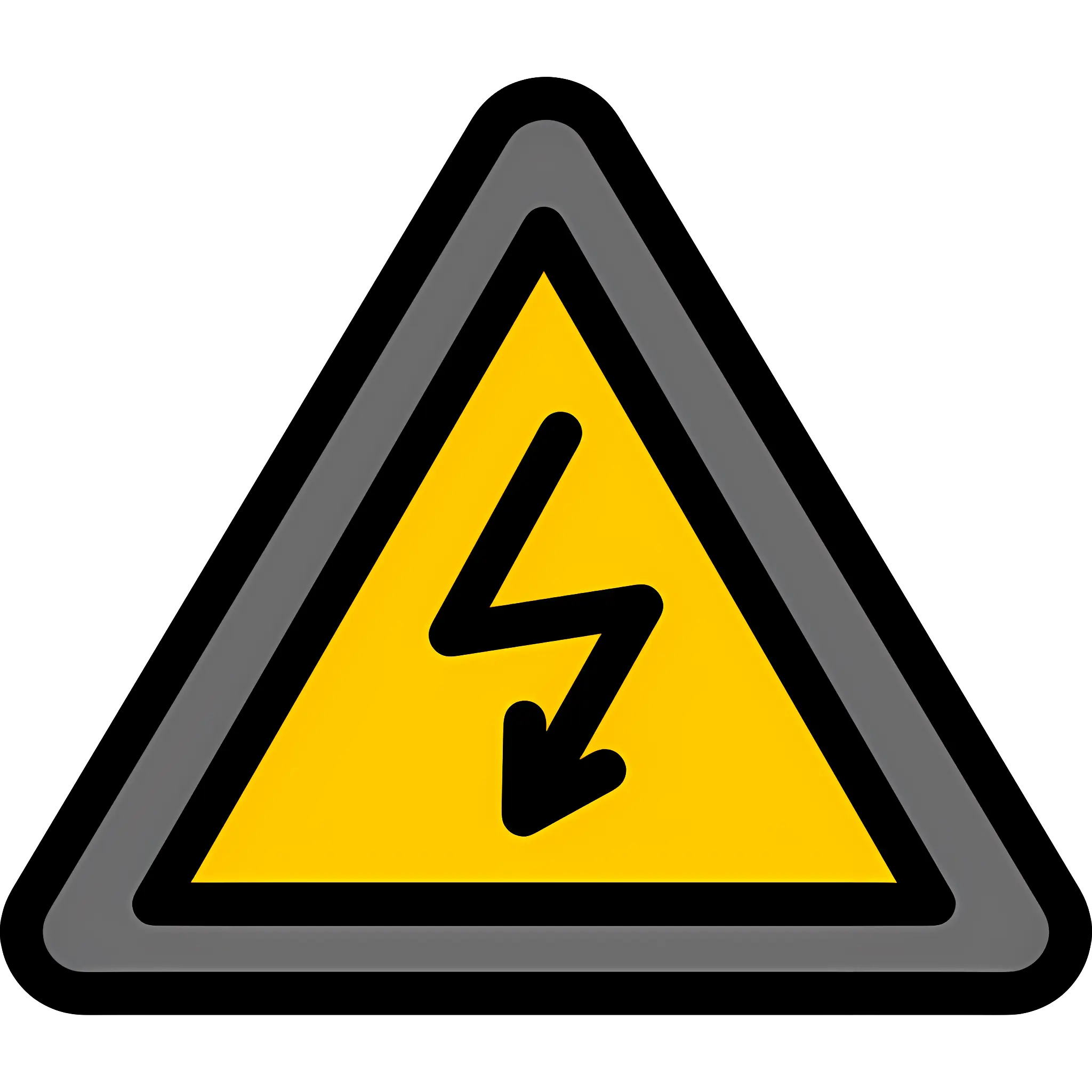 High Voltage Safety Warning Sign