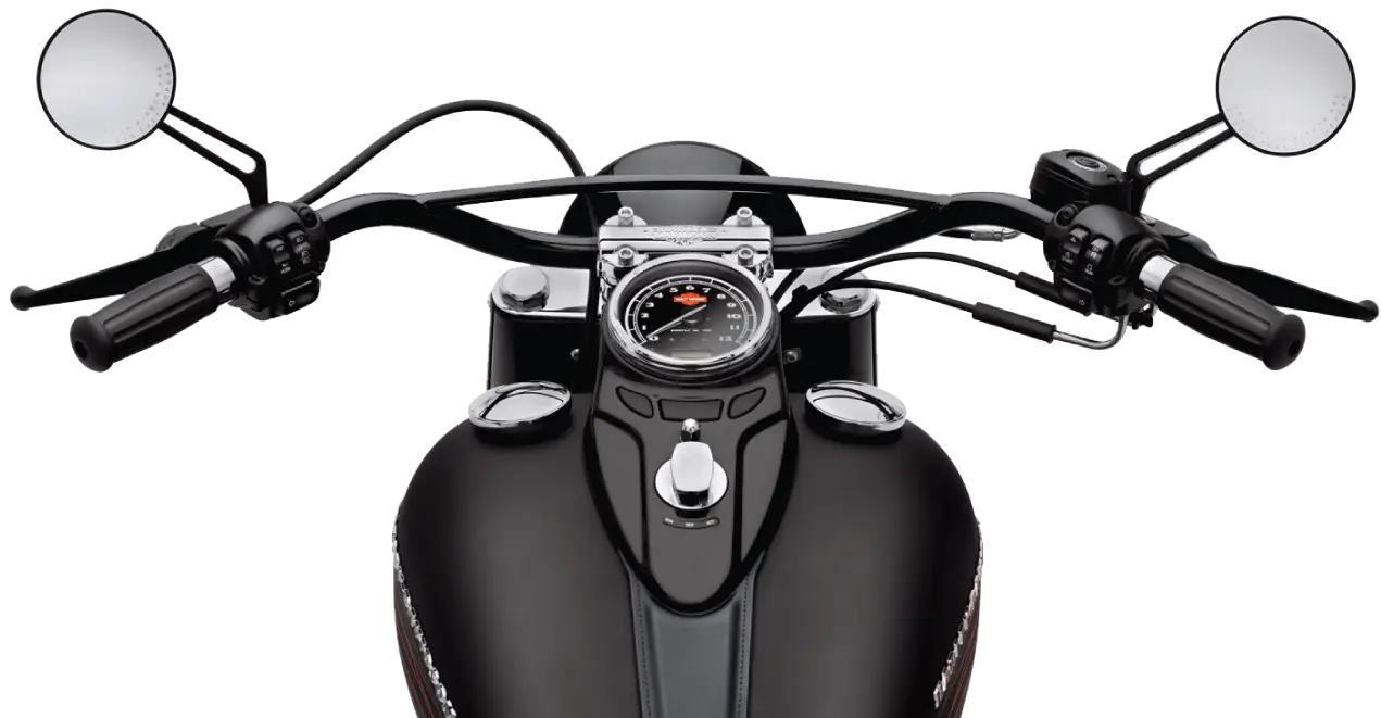Motorcycle Handlebar with Speedometer Design