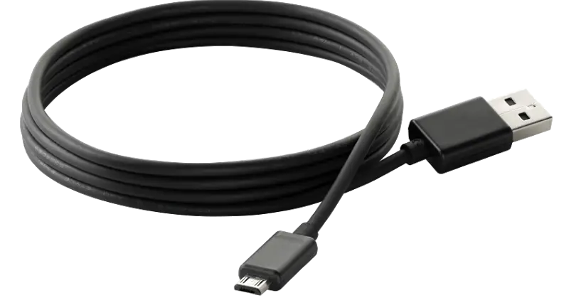 Black USB Cable for Charging and Connectivity