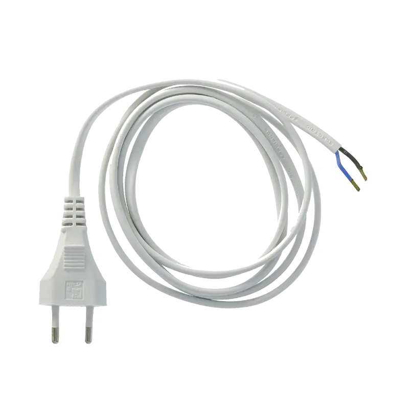 White Electrical Cord with Plug