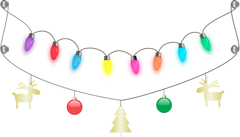 Colorful Christmas Lights Decoration