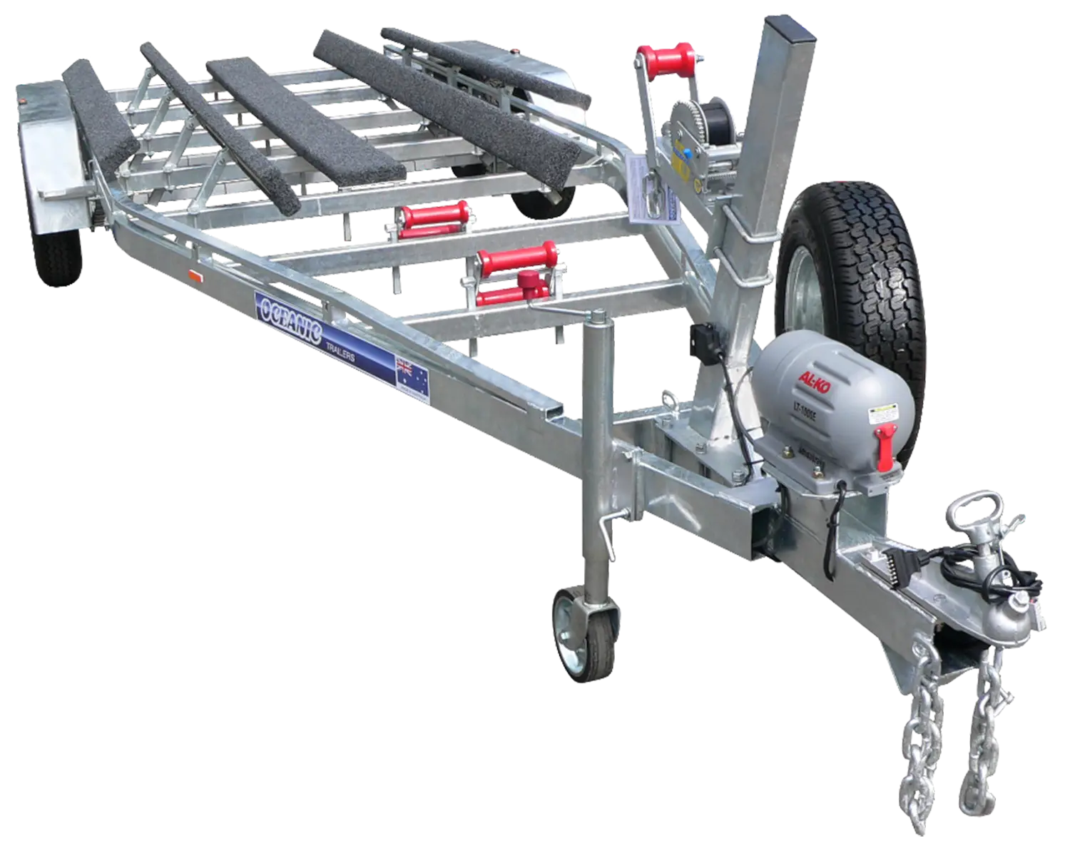 Metal Boat Trailer with Wheels