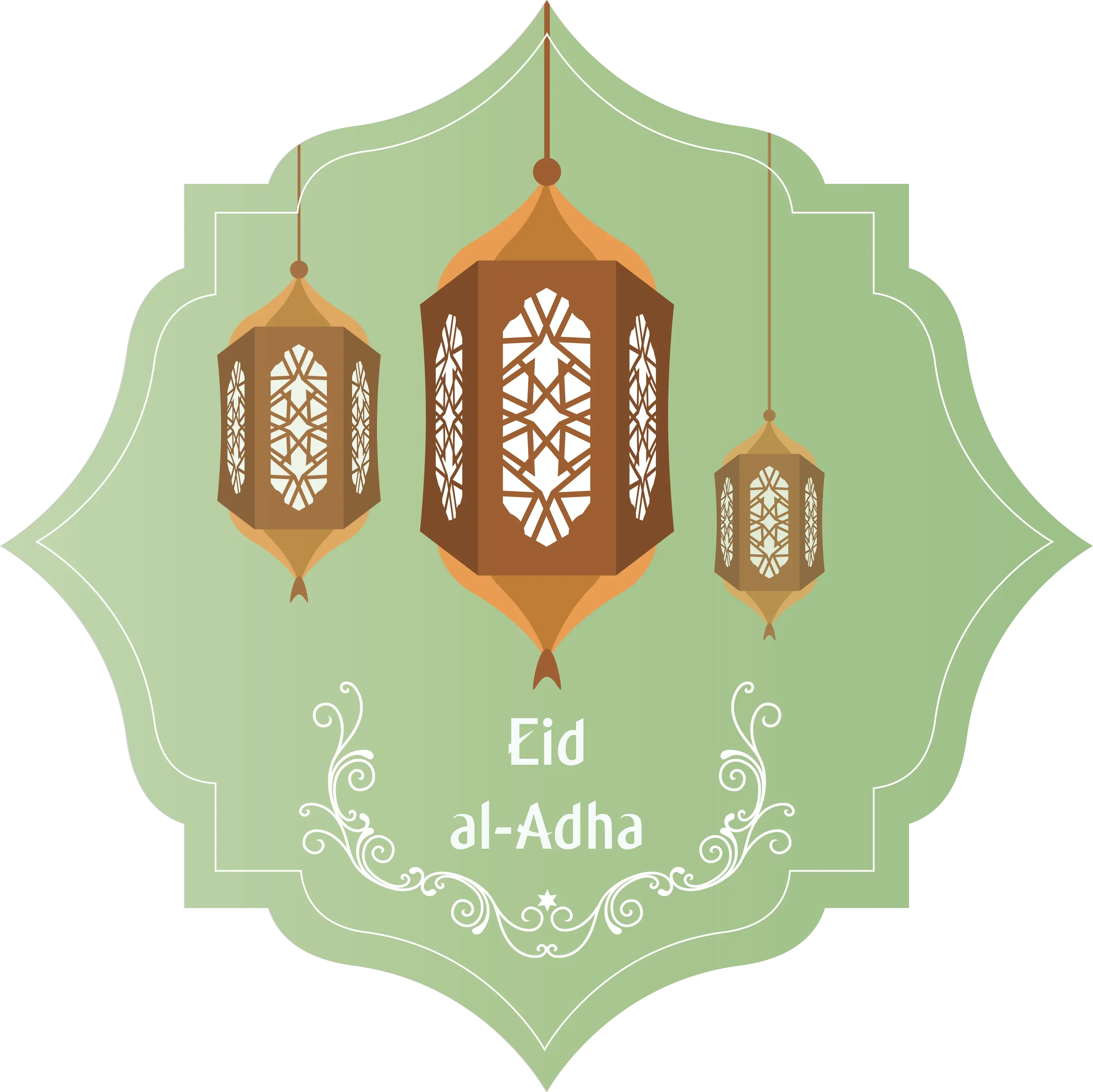Eid al-Adha Lanterns Illustration