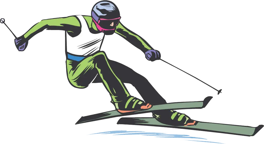Skiing Person Illustration