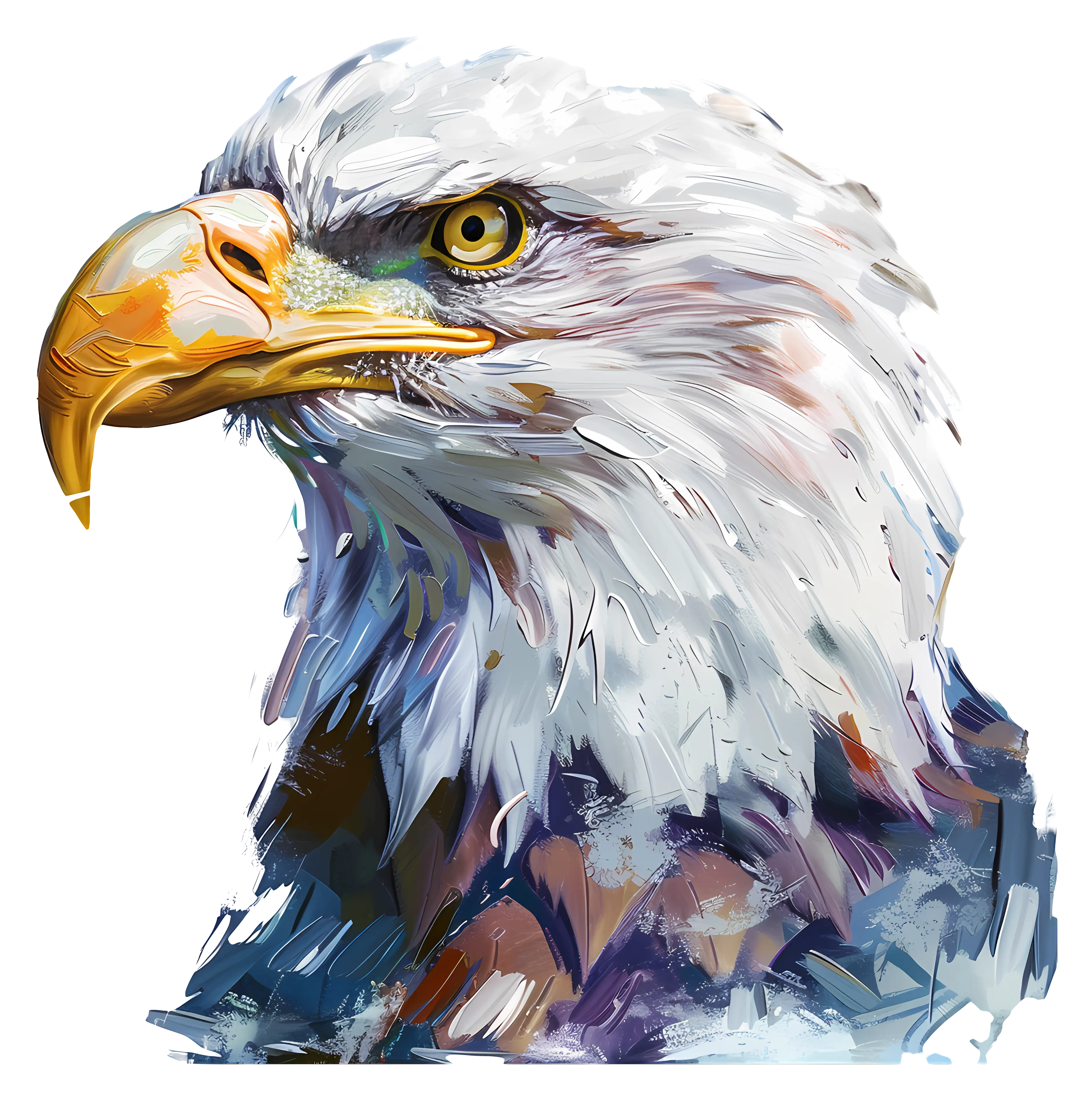 Majestic Bald Eagle Illustration