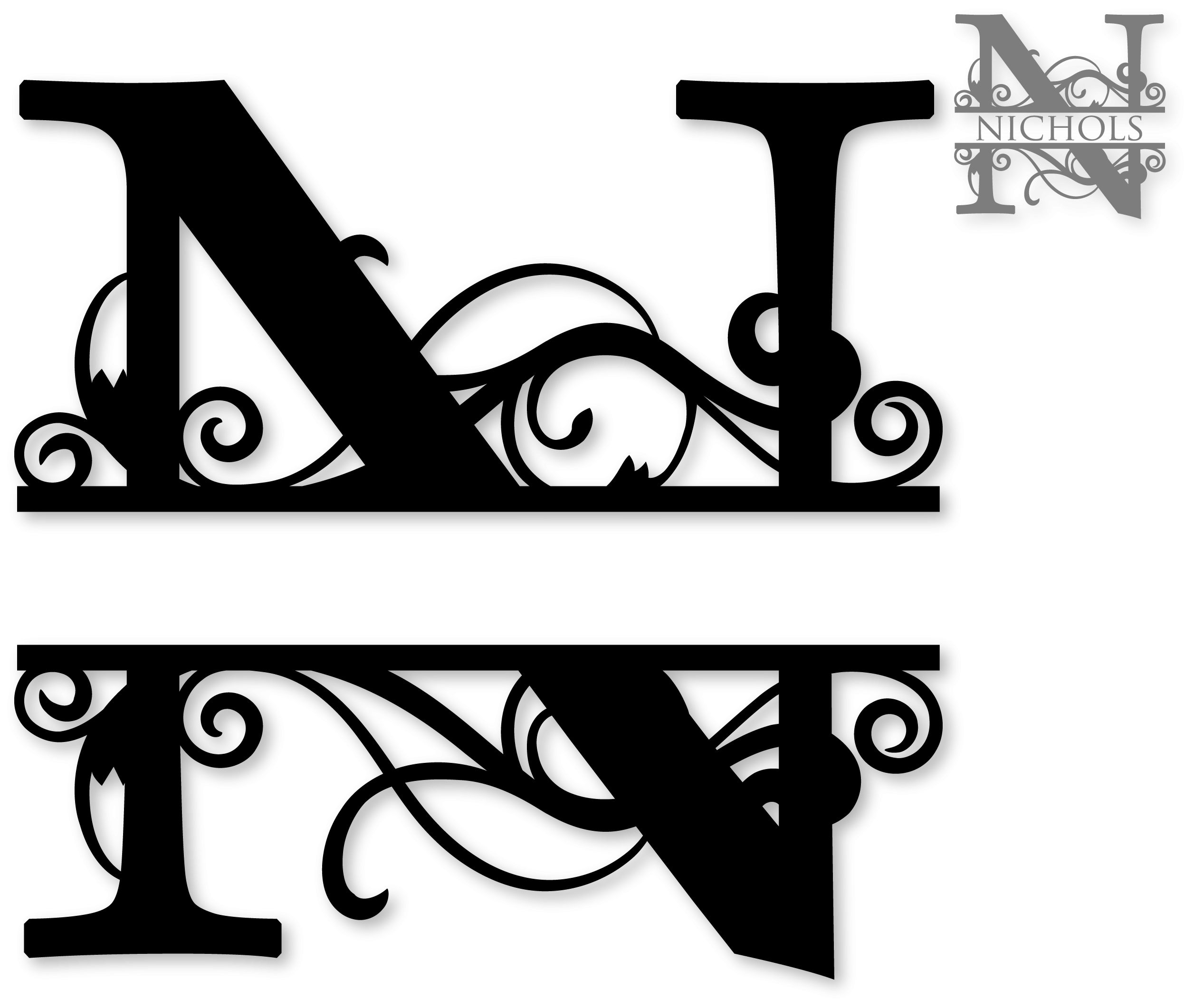 Decorative Letter N