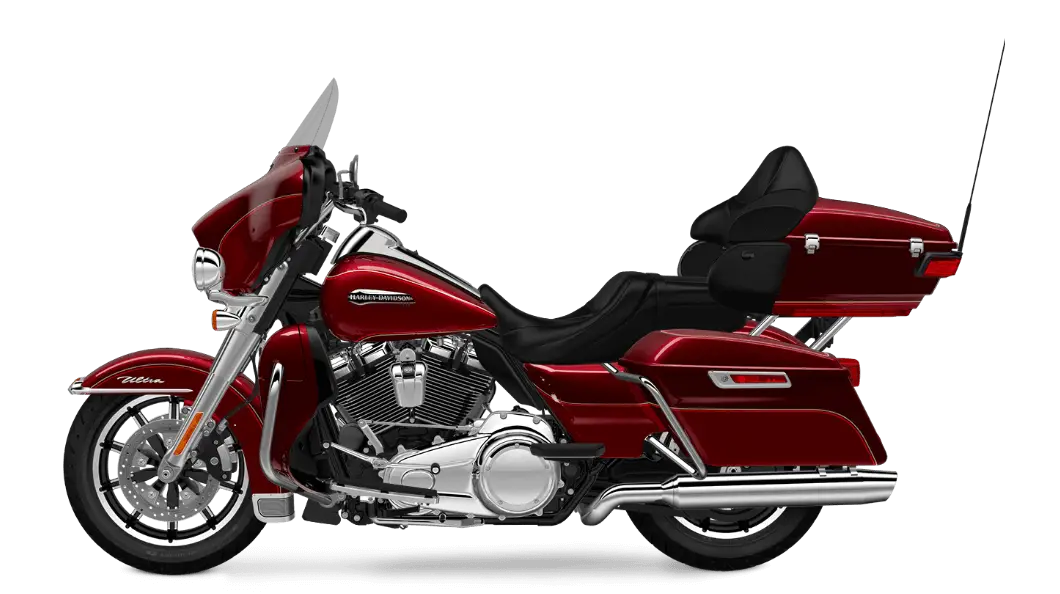 Touring Motorcycle with Luggage